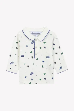 Tartine et Chocolat Polo Bleu électrique illustration pixels| T-Shirts - Polos