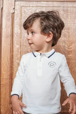 Tartine et Chocolat Polo Ecru liseré marine| T-Shirts - Polos