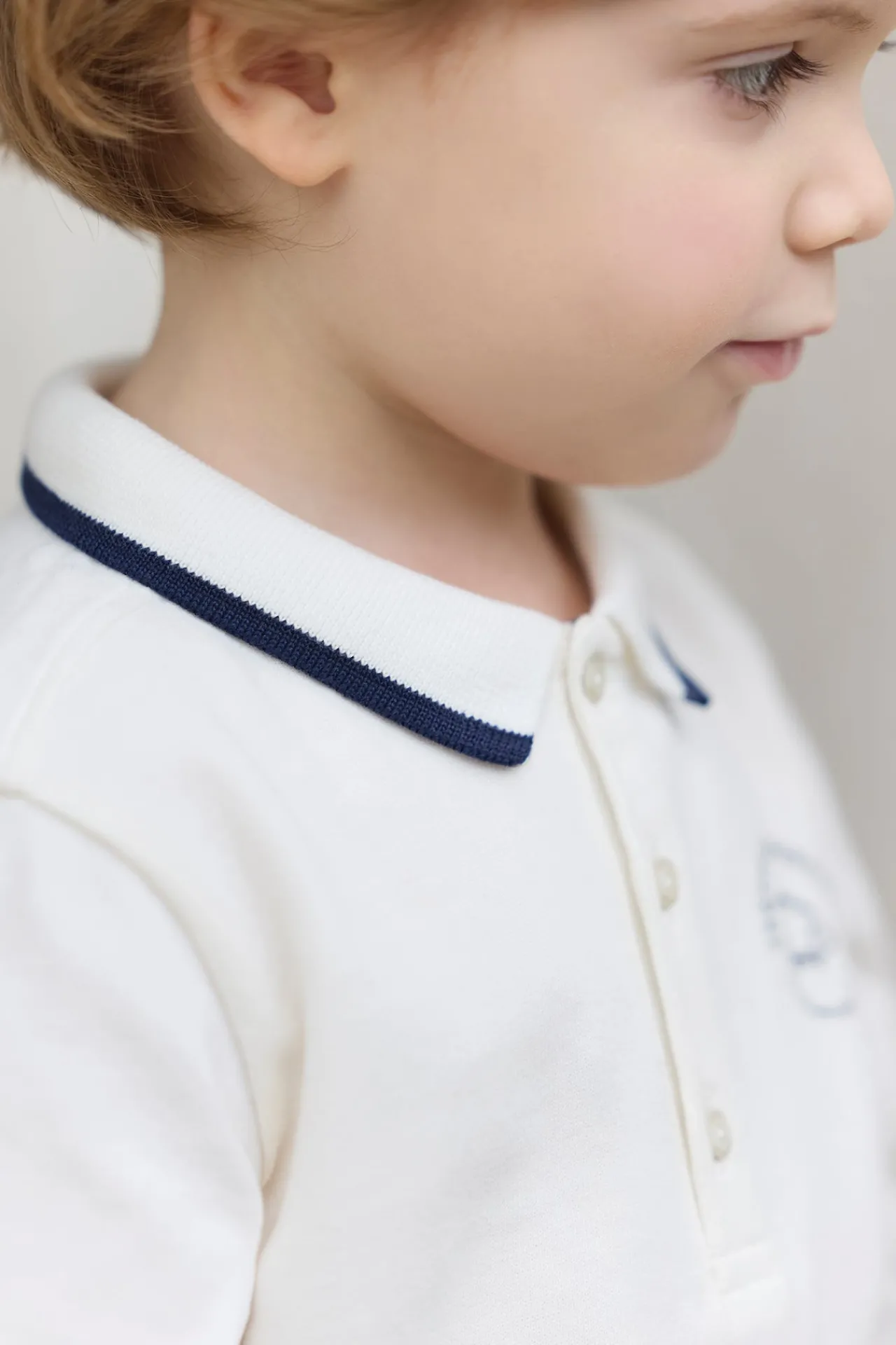 Tartine et Chocolat Polo Ecru liseré marine| T-Shirts - Polos