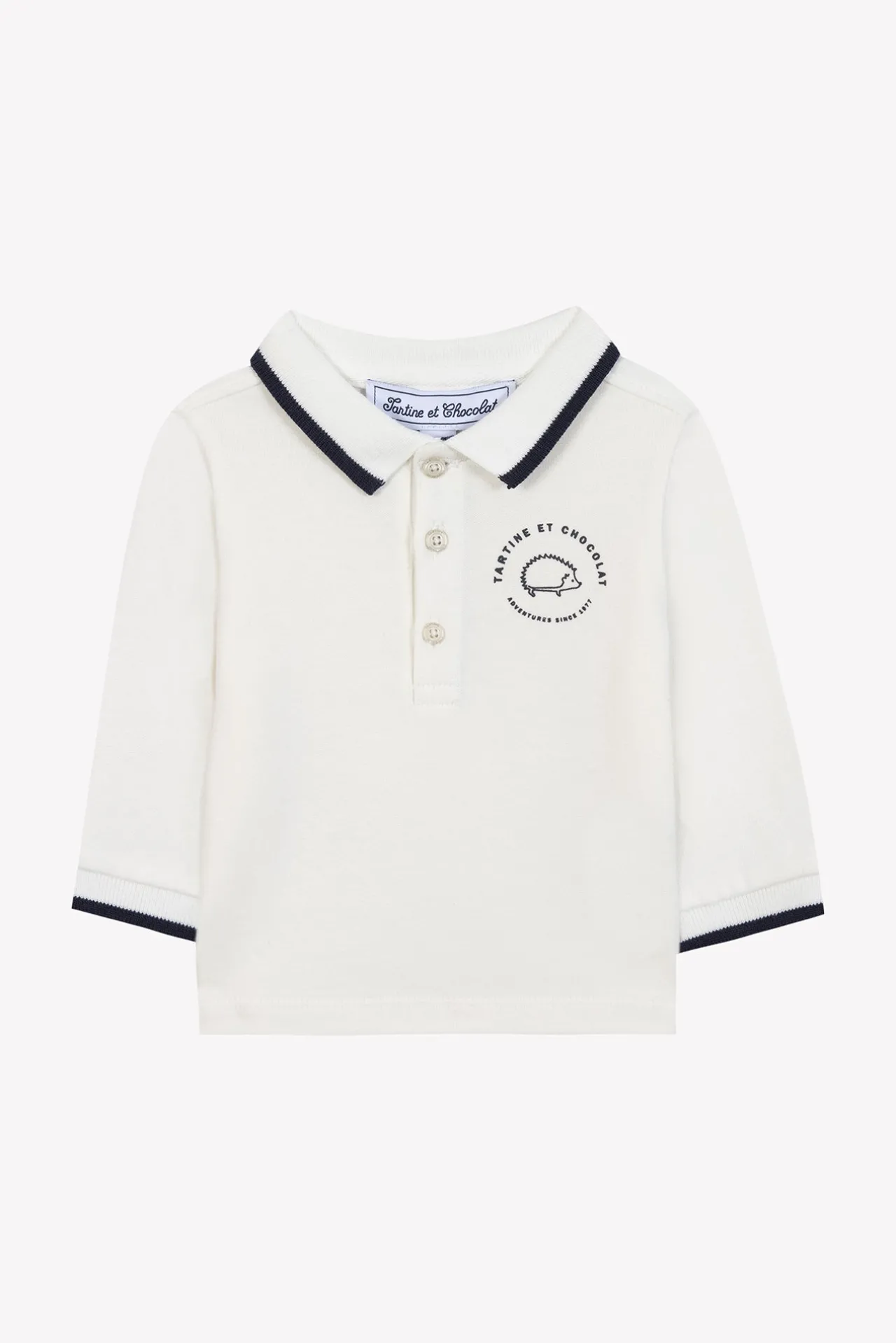 Tartine et Chocolat Polo Ecru liseré marine| T-Shirts - Polos