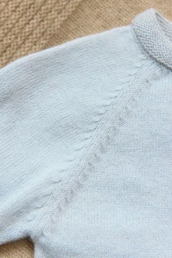 Tartine et Chocolat Pull Bleu broderie hérisson| Cardigans - Gilets