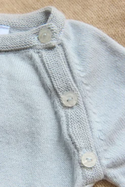 Tartine et Chocolat Pull Bleu broderie hérisson| Cardigans - Gilets