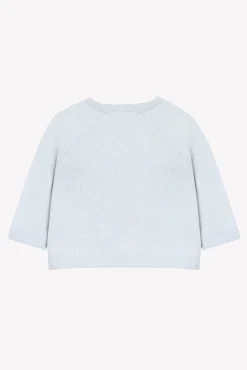 Tartine et Chocolat Pull Bleu broderie hérisson| Cardigans - Gilets