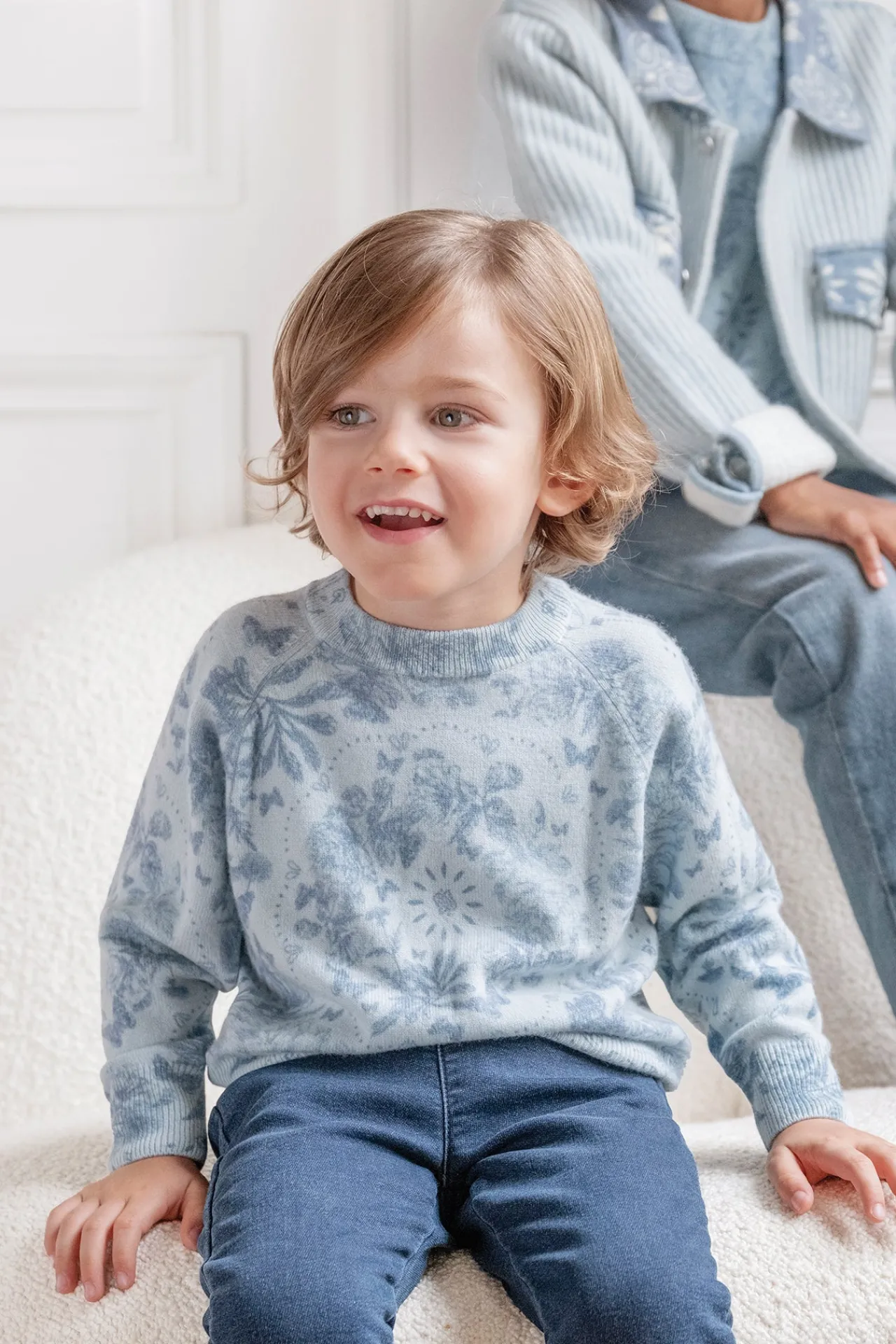 Tartine et Chocolat Pull Bleu Kujten x|Enfant Cardigans - Pulls - Sweats