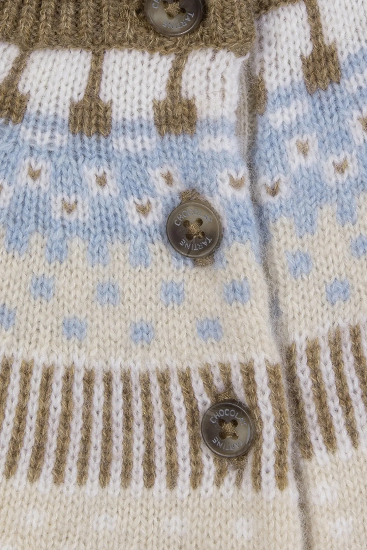 Tartine et Chocolat Pull Beige chiné motif jacquard| Pulls - Gilets - Sweats