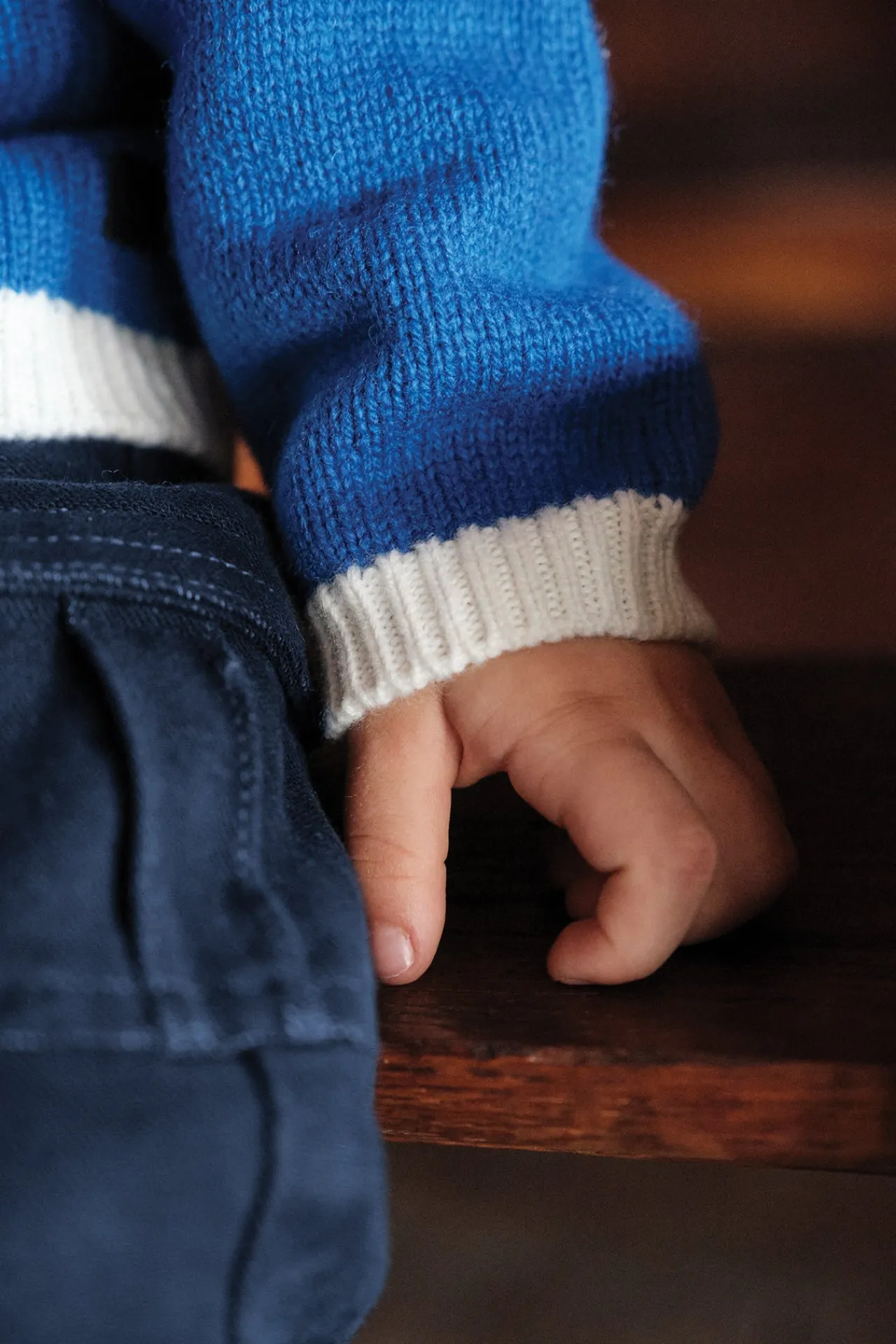 Tartine et Chocolat Pull Bleu électrique motif jacquard| Pulls - Gilets - Sweats