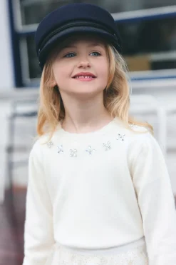 Tartine et Chocolat Pull Ecru paillettes|Enfant Cardigans - Pulls - Sweats
