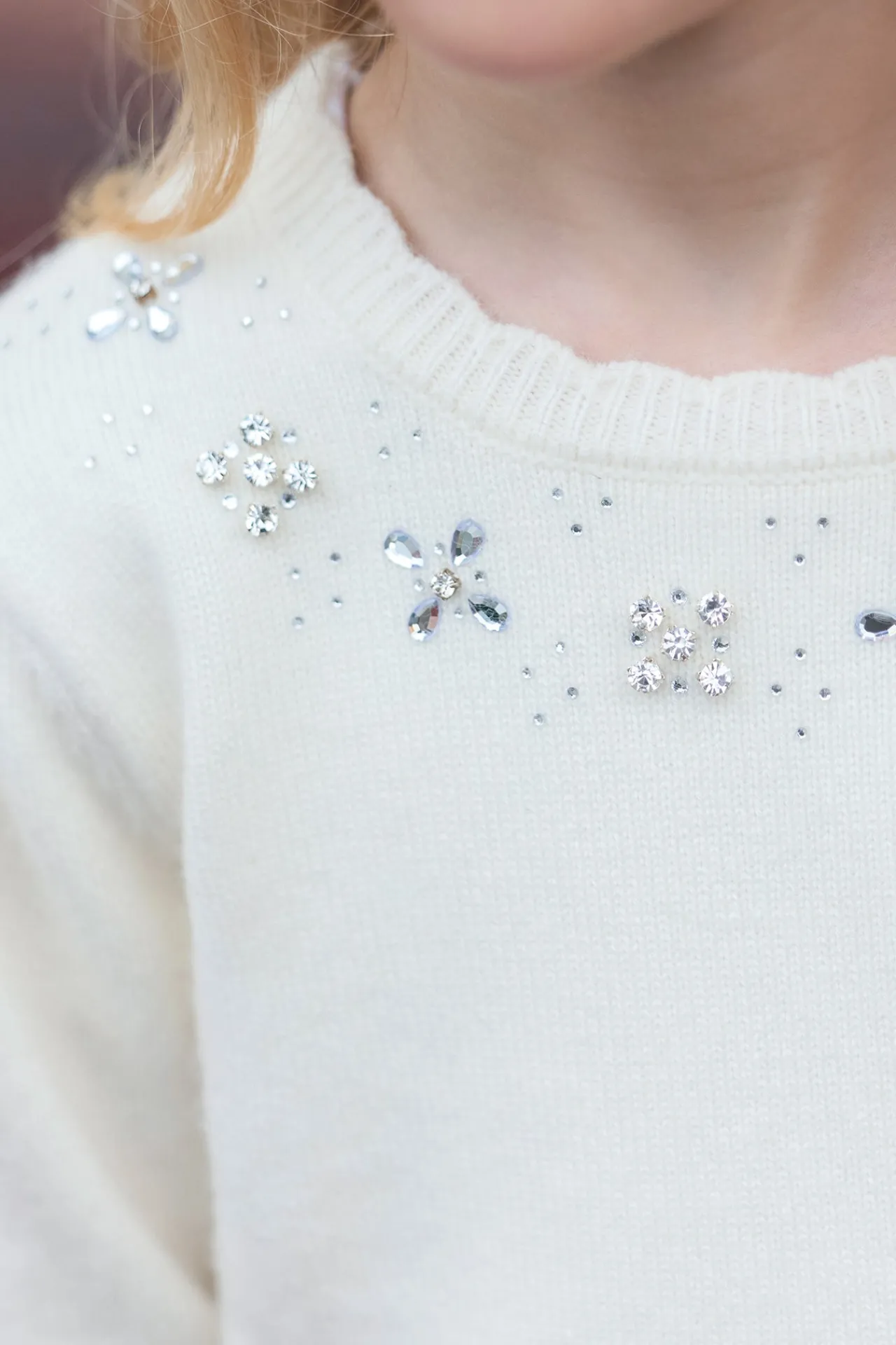 Tartine et Chocolat Pull Ecru paillettes|Enfant Cardigans - Pulls - Sweats