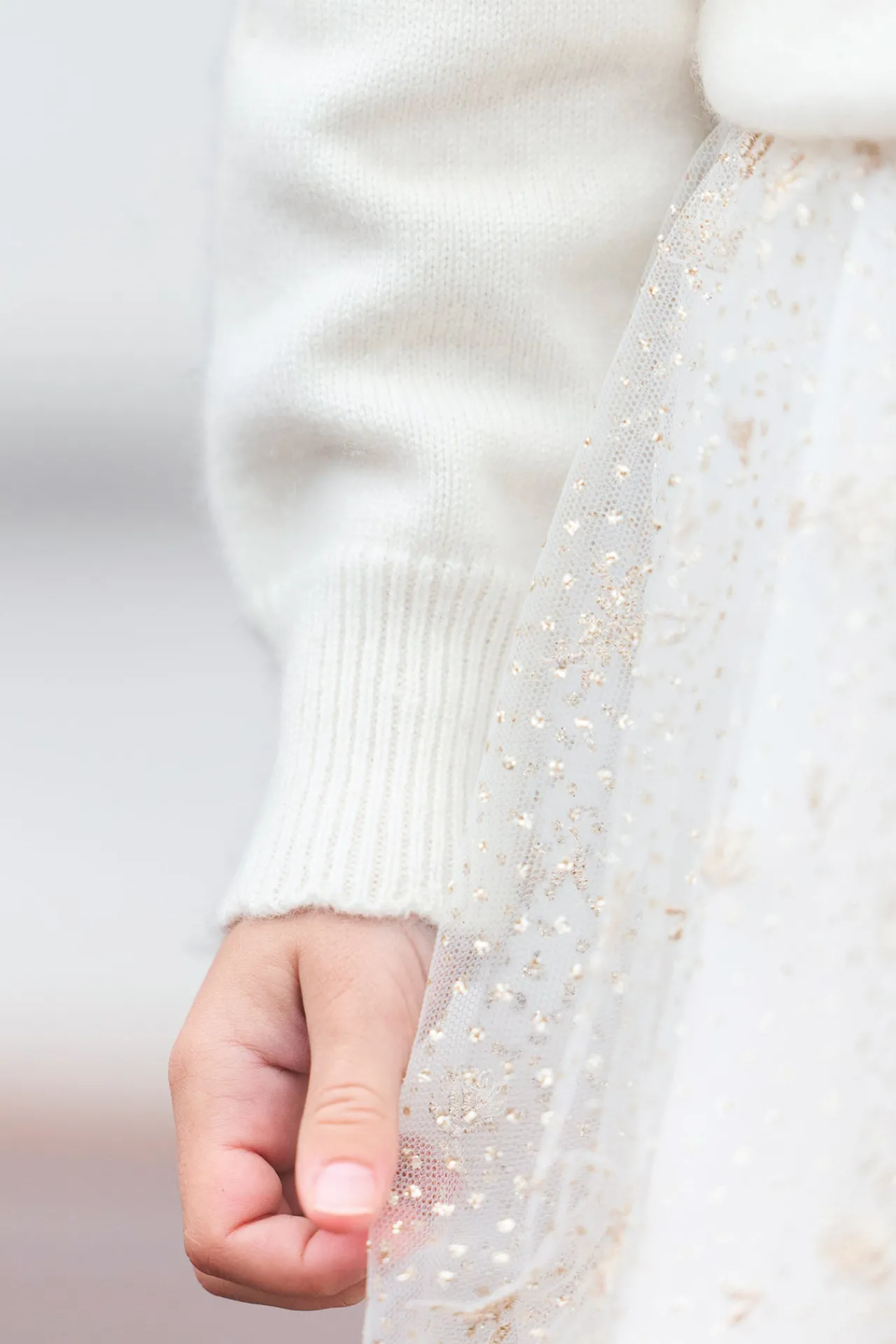 Tartine et Chocolat Pull Ecru paillettes|Enfant Cardigans - Pulls - Sweats