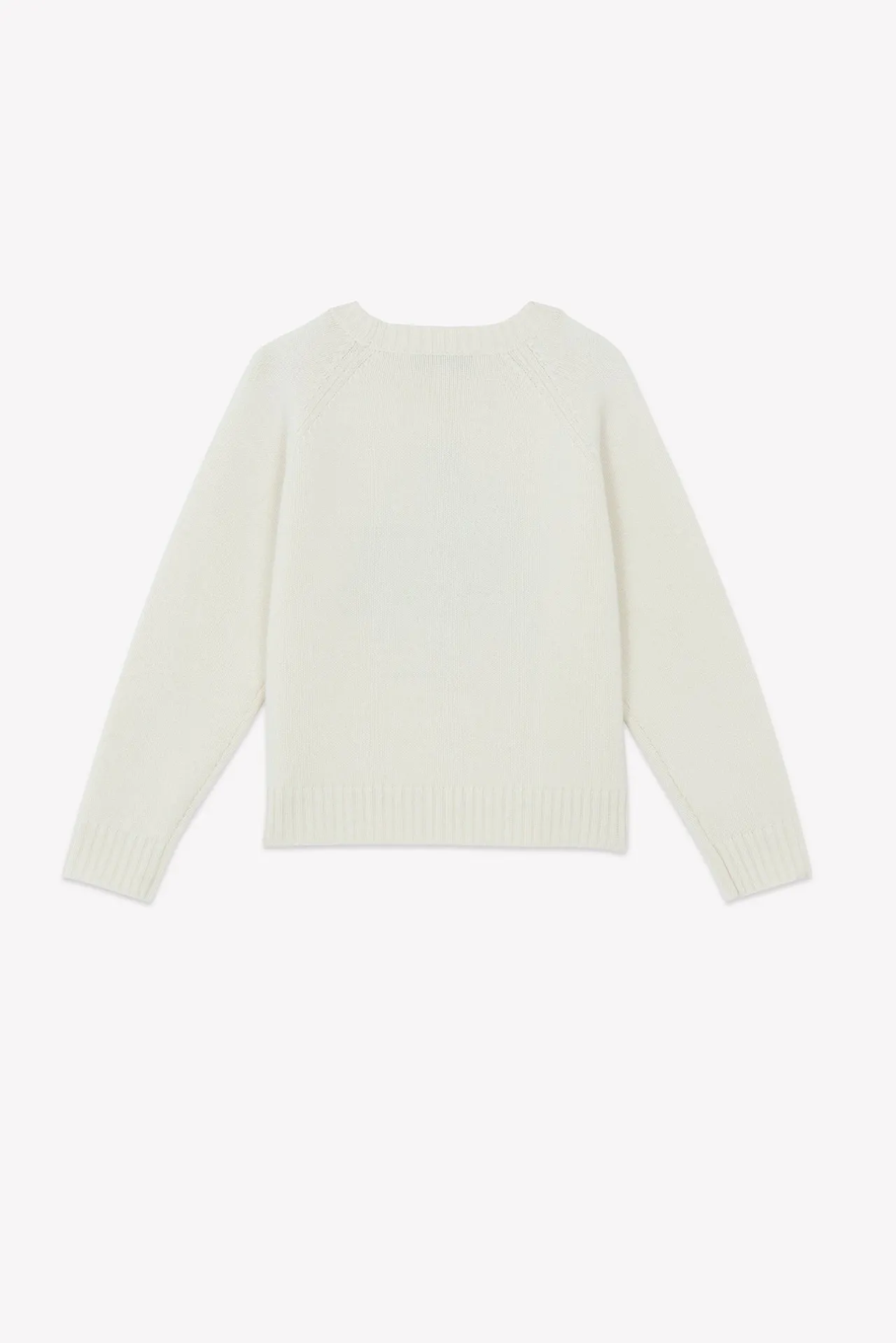 Tartine et Chocolat Pull Ecru broderie casse noisette|Enfant Cardigans - Pulls - Sweats
