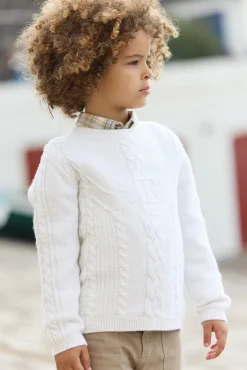 Tartine et Chocolat Pull Ecru signature TC|Enfant Pulls - Gilets - Sweats
