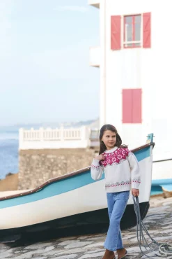Tartine et Chocolat Pull Ecru motif jacquard|Enfant Cardigans - Pulls - Sweats