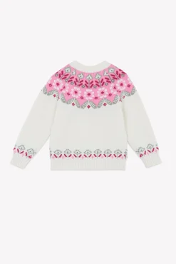 Tartine et Chocolat Pull Ecru motif jacquard|Enfant Cardigans - Pulls - Sweats