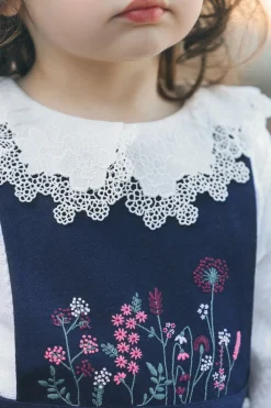 Tartine et Chocolat Pull Ecru col broderie anglaise| Cardigans - Pulls - Sweats