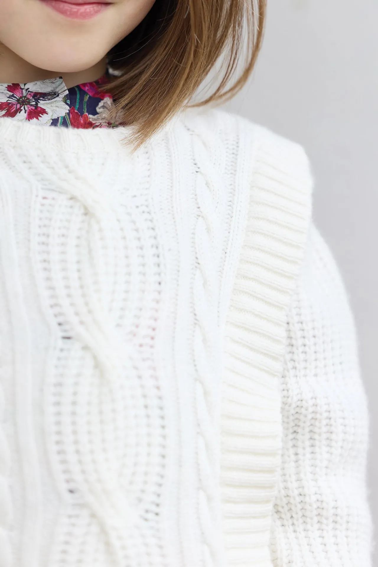 Tartine et Chocolat Pull Ecru maille torsadée|Enfant Cardigans - Pulls - Sweats