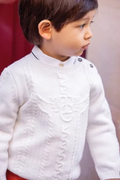 Tartine et Chocolat Pull Ecru signature TC| Pulls - Gilets - Sweats