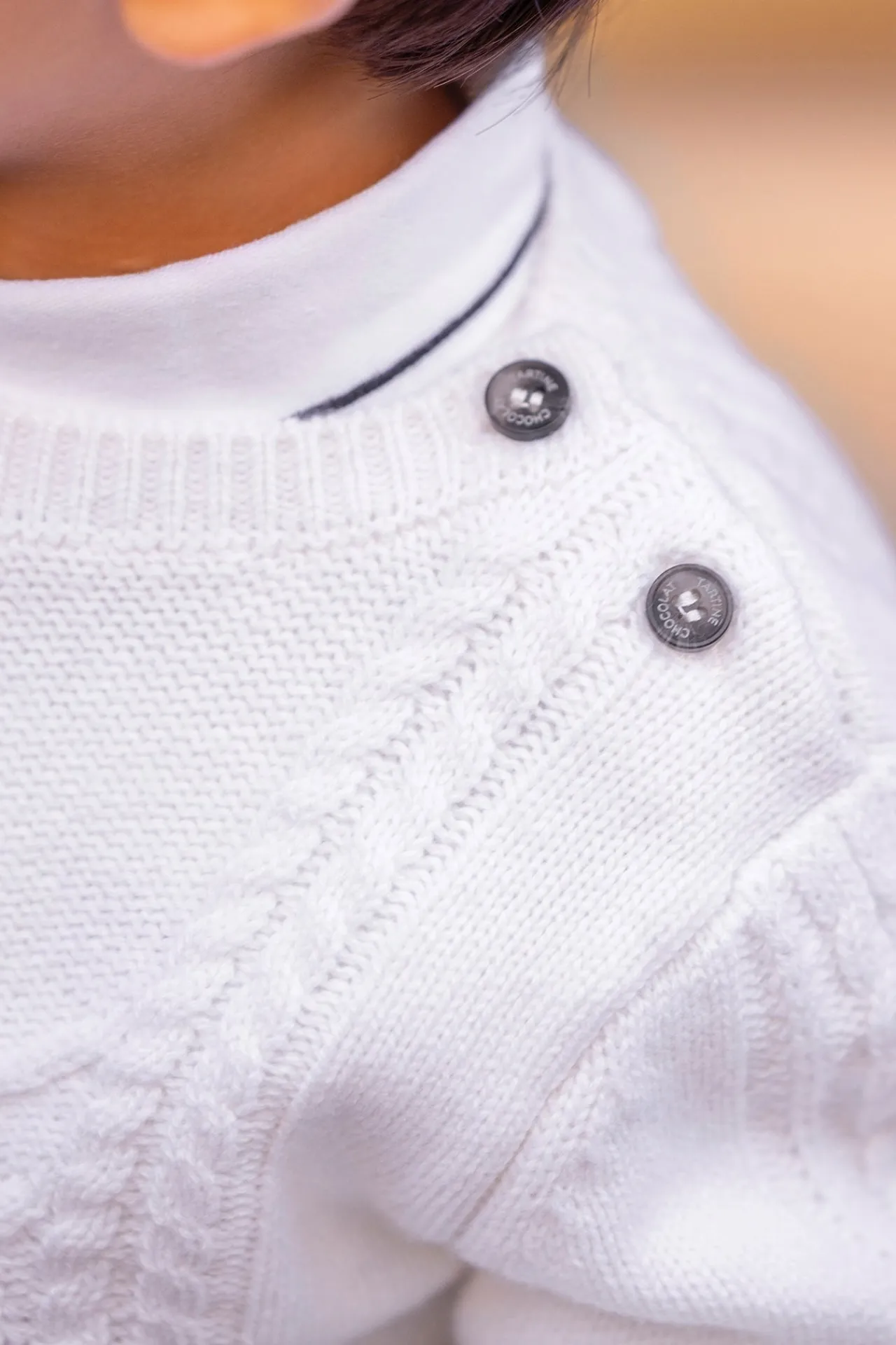 Tartine et Chocolat Pull Ecru signature TC| Pulls - Gilets - Sweats
