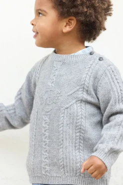 Tartine et Chocolat Pull Gris chiné signature TC| Pulls - Gilets - Sweats