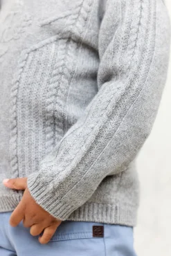 Tartine et Chocolat Pull Gris chiné signature TC| Pulls - Gilets - Sweats