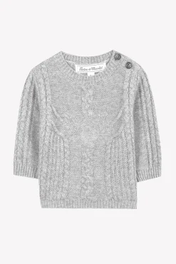 Tartine et Chocolat Pull Gris chiné signature TC| Pulls - Gilets - Sweats