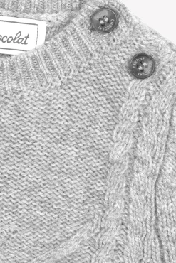 Tartine et Chocolat Pull Gris chiné signature TC| Pulls - Gilets - Sweats