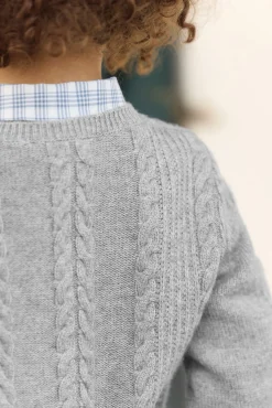 Tartine et Chocolat Pull Gris chiné signature TC|Enfant Pulls - Gilets - Sweats