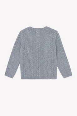 Tartine et Chocolat Pull Gris chiné signature TC|Enfant Pulls - Gilets - Sweats