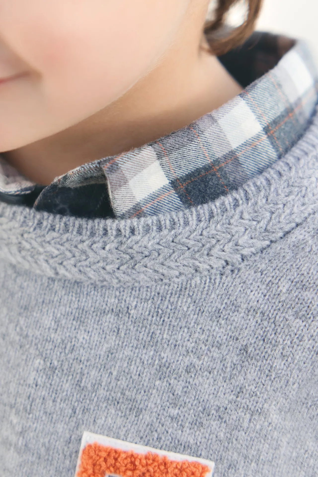 Tartine et Chocolat Pull Gris chiné laine signature TC|Enfant Pulls - Gilets - Sweats