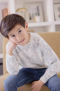 Tartine et Chocolat Pull Gris clair Kujten x|Enfant Pulls - Gilets - Sweats|Pulls - Gilets - Sweats