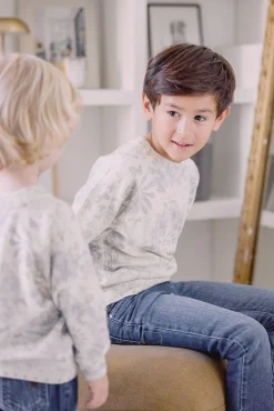 Tartine et Chocolat Pull Gris clair Kujten x|Enfant Pulls - Gilets - Sweats|Pulls - Gilets - Sweats