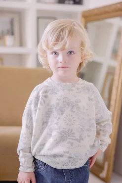 Tartine et Chocolat Pull Gris clair Kujten x|Enfant Pulls - Gilets - Sweats|Pulls - Gilets - Sweats