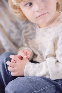 Tartine et Chocolat Pull Gris clair Kujten x|Enfant Pulls - Gilets - Sweats|Pulls - Gilets - Sweats