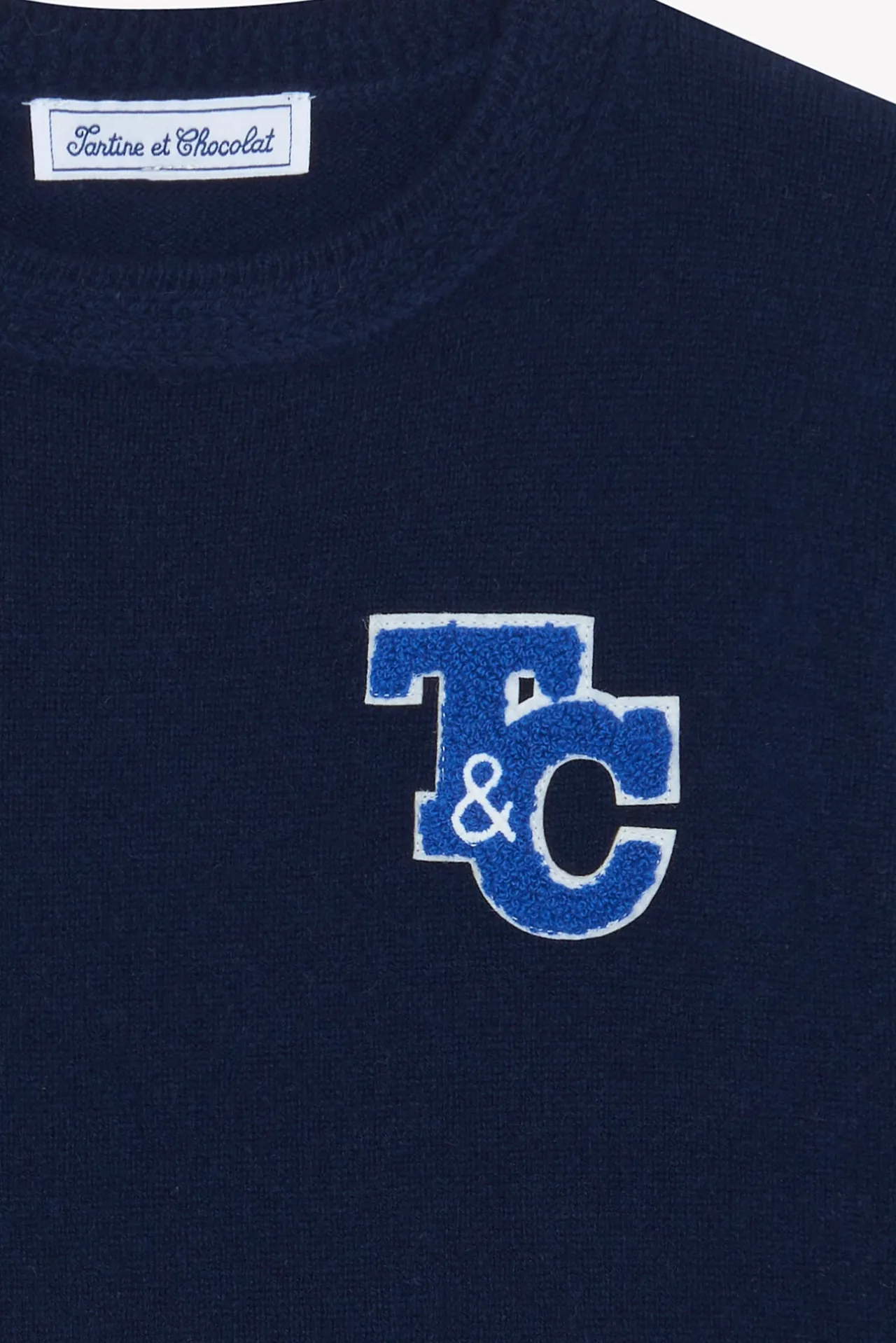 Tartine et Chocolat Pull Marine en laine signature TC|Enfant Pulls - Gilets - Sweats