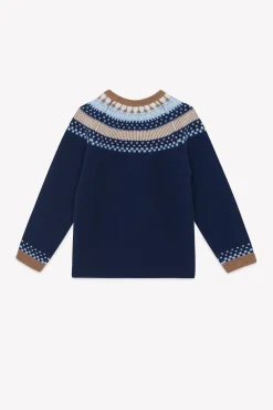 Tartine et Chocolat Pull Marine motif jacquard|Enfant Pulls - Gilets - Sweats