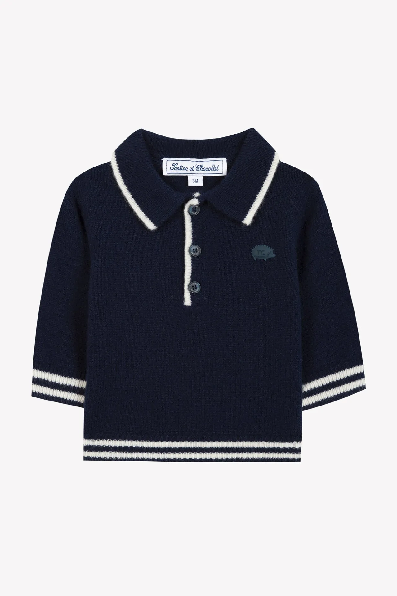 Tartine et Chocolat Pull Marine col pointu| Pulls - Gilets - Sweats