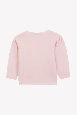 Tartine et Chocolat Pull Rose pâle illustration chat| Cardigans - Pulls - Sweats