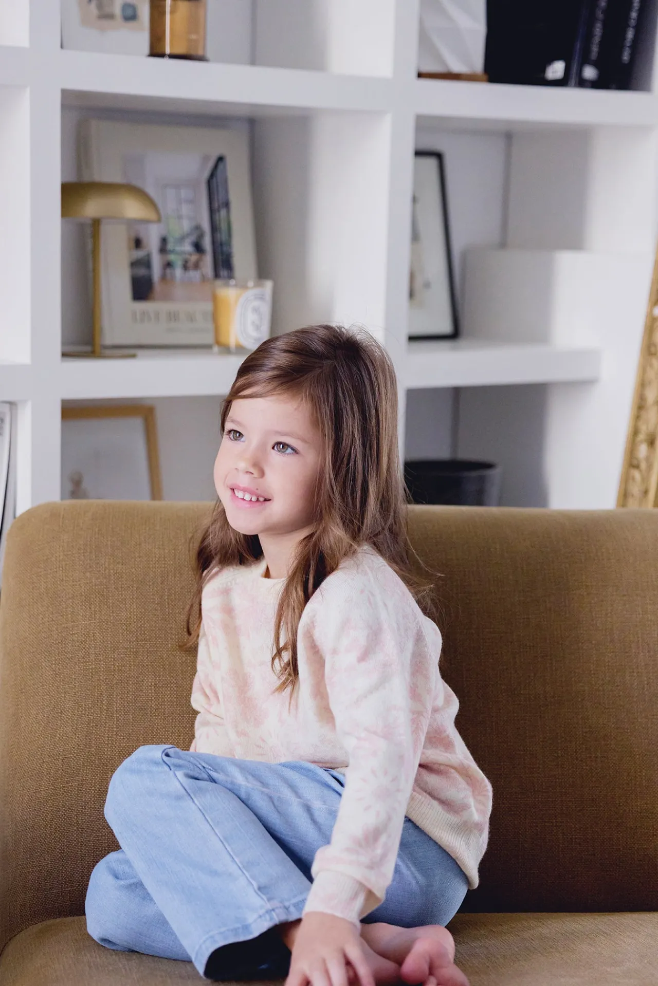 Tartine et Chocolat Pull Rose pâle Kujten x|Enfant Cardigans - Pulls - Sweats|Cardigans - Pulls - Sweats