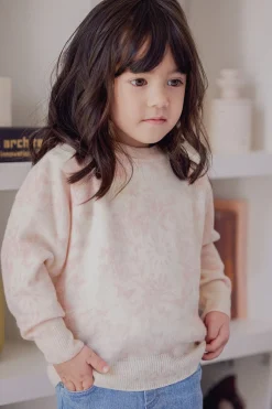 Tartine et Chocolat Pull Rose pâle Kujten x|Enfant Cardigans - Pulls - Sweats|Cardigans - Pulls - Sweats