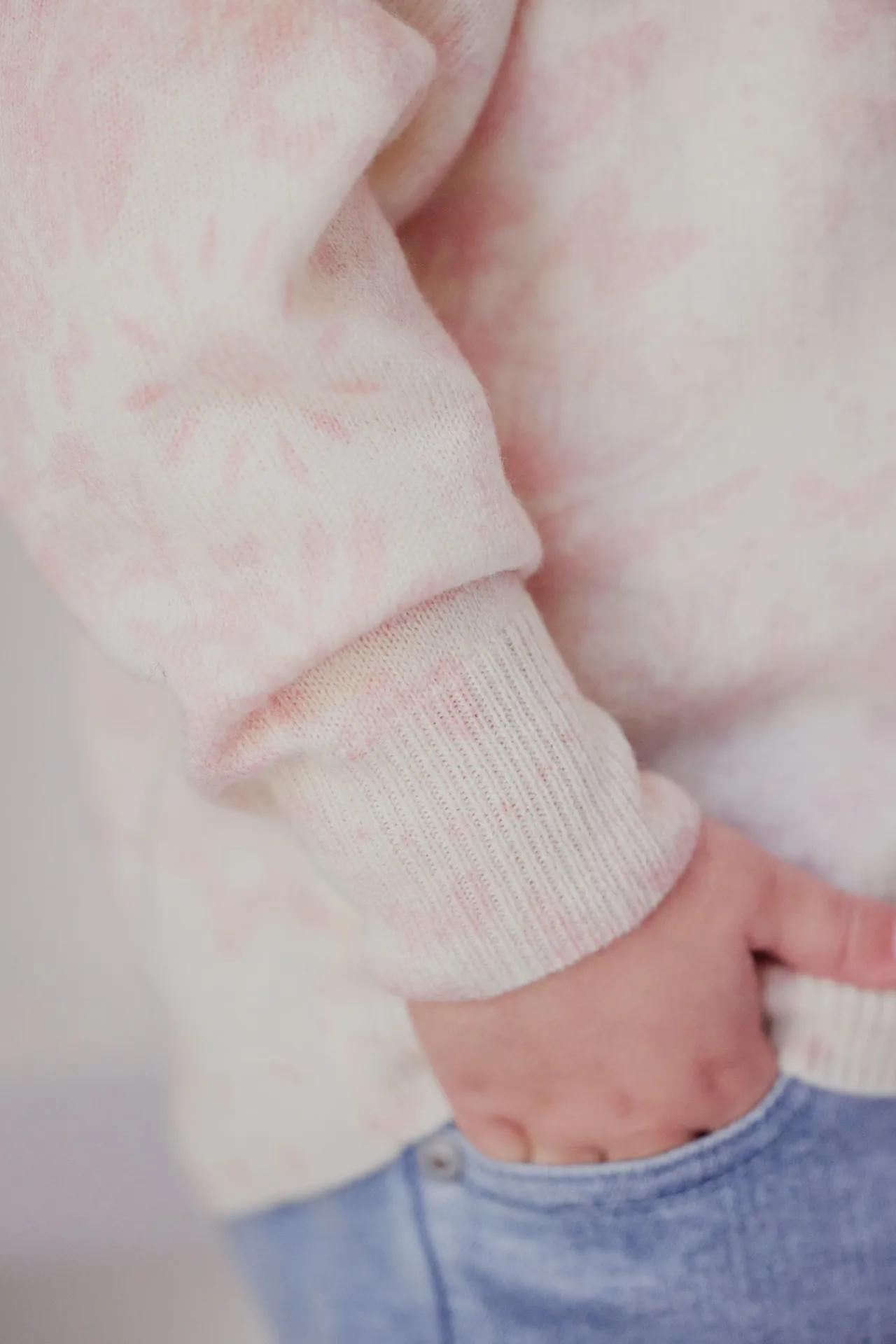 Tartine et Chocolat Pull Rose pâle Kujten x|Enfant Cardigans - Pulls - Sweats|Cardigans - Pulls - Sweats