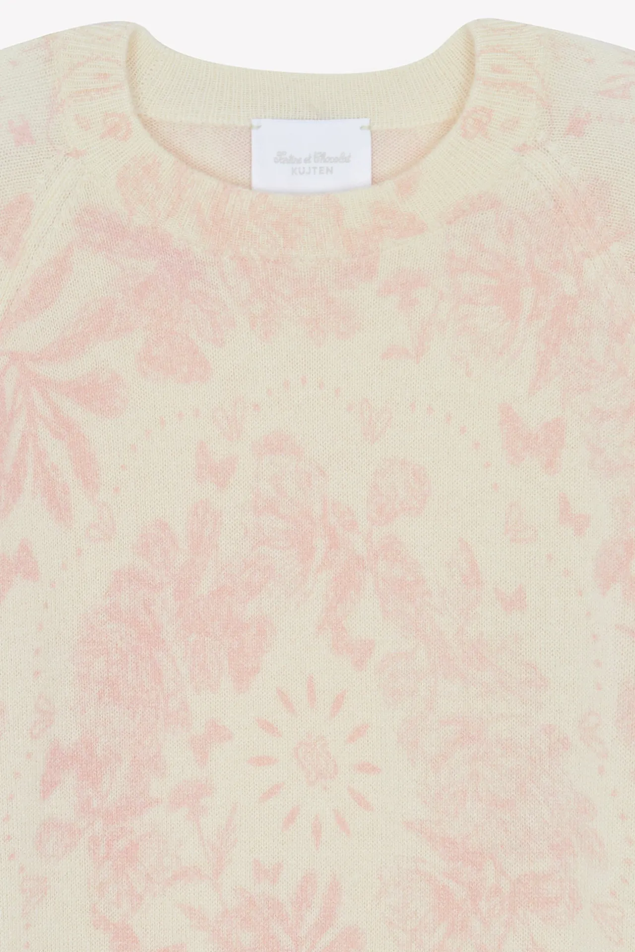 Tartine et Chocolat Pull Rose pâle Kujten x|Enfant Cardigans - Pulls - Sweats|Cardigans - Pulls - Sweats