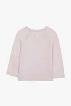 Tartine et Chocolat Pull Rose pâle broderie lapin| Cardigans - Gilets