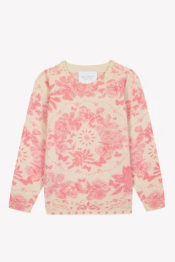 Tartine et Chocolat Pull Rose Kujten x|Enfant Cardigans - Pulls - Sweats|Cardigans - Pulls - Sweats