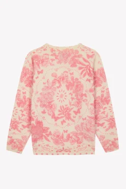 Tartine et Chocolat Pull Rose Kujten x|Enfant Cardigans - Pulls - Sweats|Cardigans - Pulls - Sweats