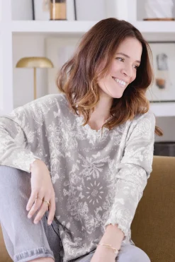 Tartine et Chocolat Pull Femme Taupe Kujten x|Enfant Cardigans - Pulls - Sweats