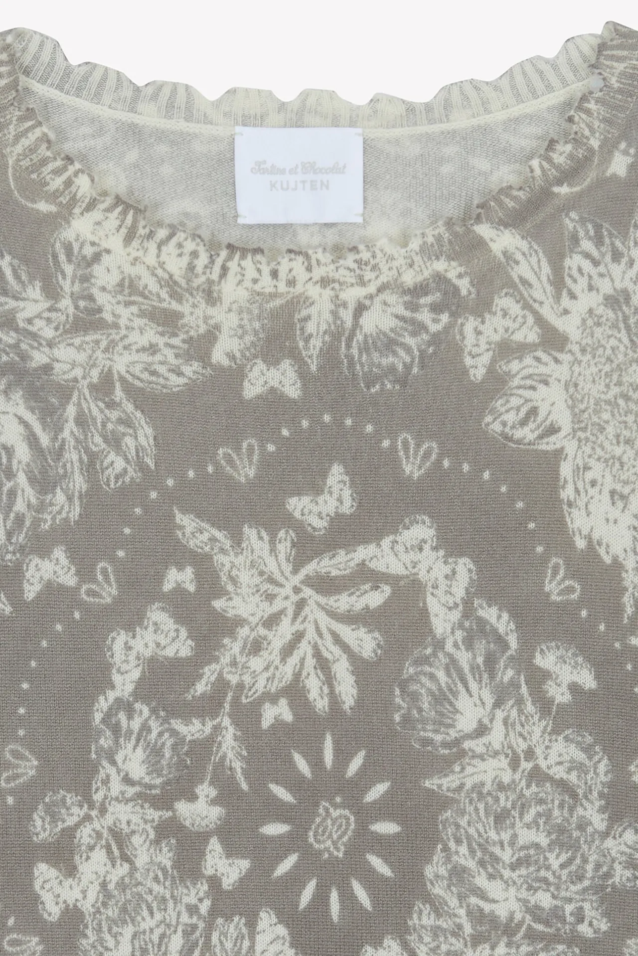 Tartine et Chocolat Pull Femme Taupe Kujten x|Enfant Cardigans - Pulls - Sweats