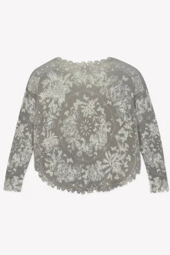 Tartine et Chocolat Pull Femme Taupe Kujten x|Enfant Cardigans - Pulls - Sweats