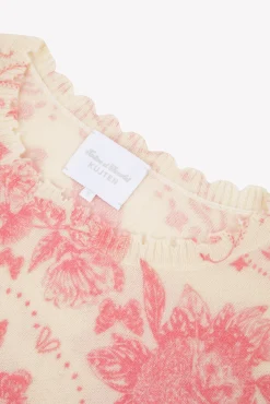 Tartine et Chocolat Pull Femme Rose Kujten x|Enfant Cardigans - Pulls - Sweats