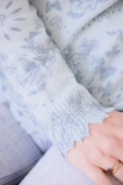Tartine et Chocolat Pull Femme Bleu Kujten x|Enfant Cardigans - Pulls - Sweats