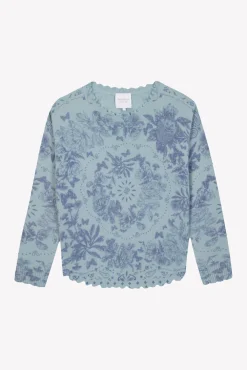 Tartine et Chocolat Pull Femme Bleu Kujten x|Enfant Cardigans - Pulls - Sweats