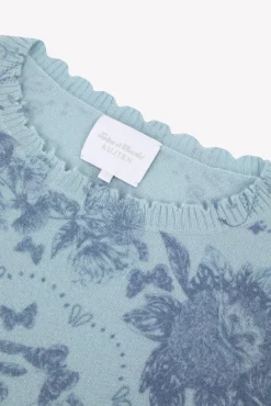 Tartine et Chocolat Pull Femme Bleu Kujten x|Enfant Cardigans - Pulls - Sweats